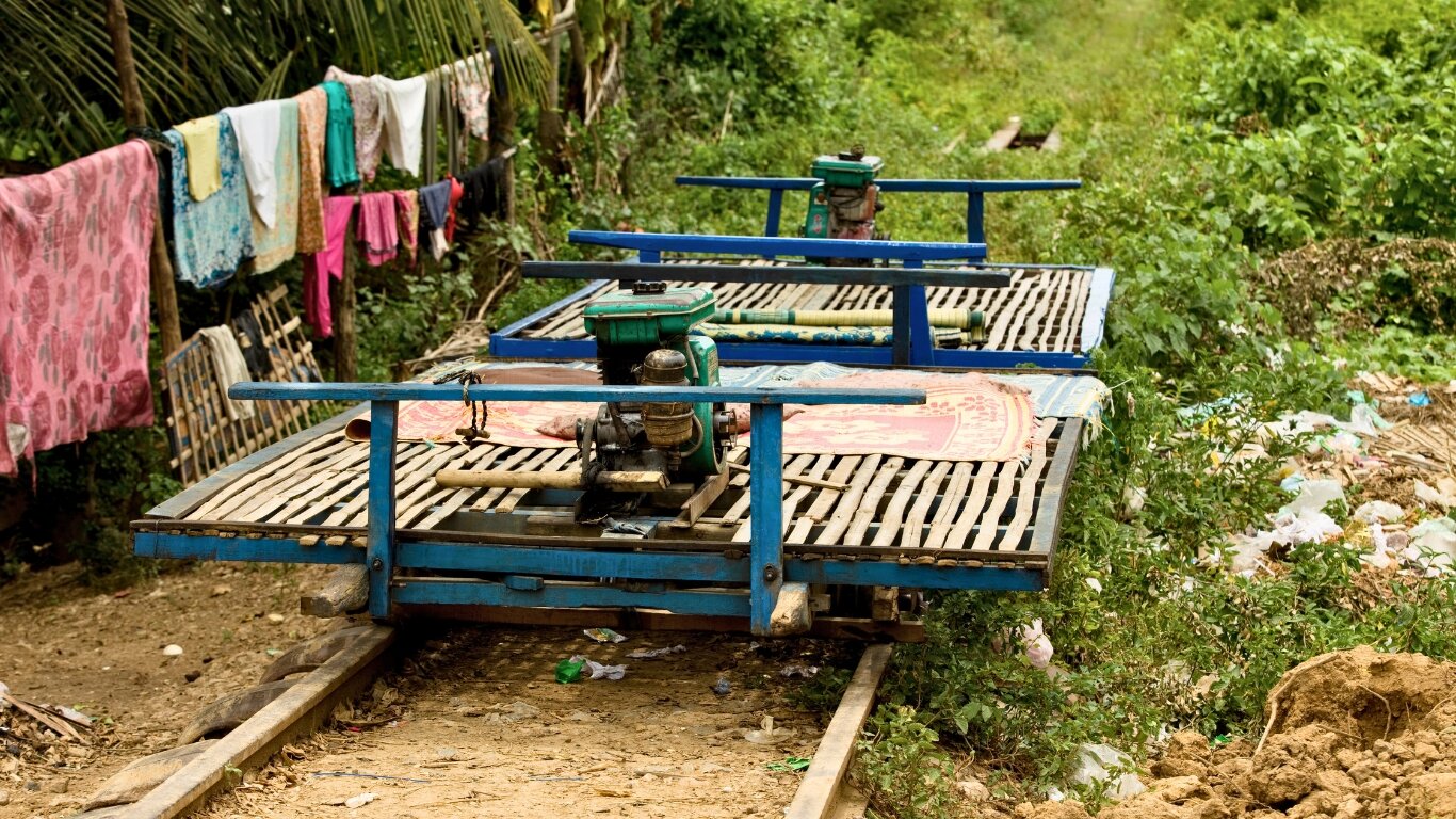 Battambang Bamboo Train, Laos